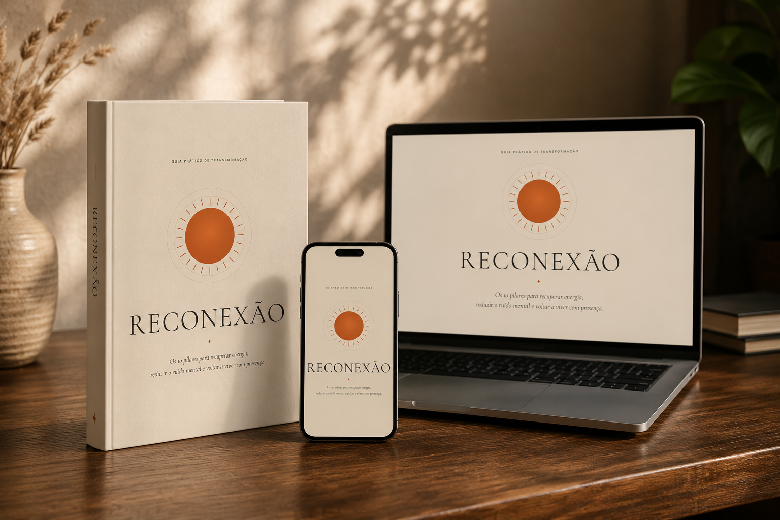 Guia Reconexão em livro, celular e computador